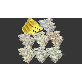 Money and Gold Collection V2 3D model